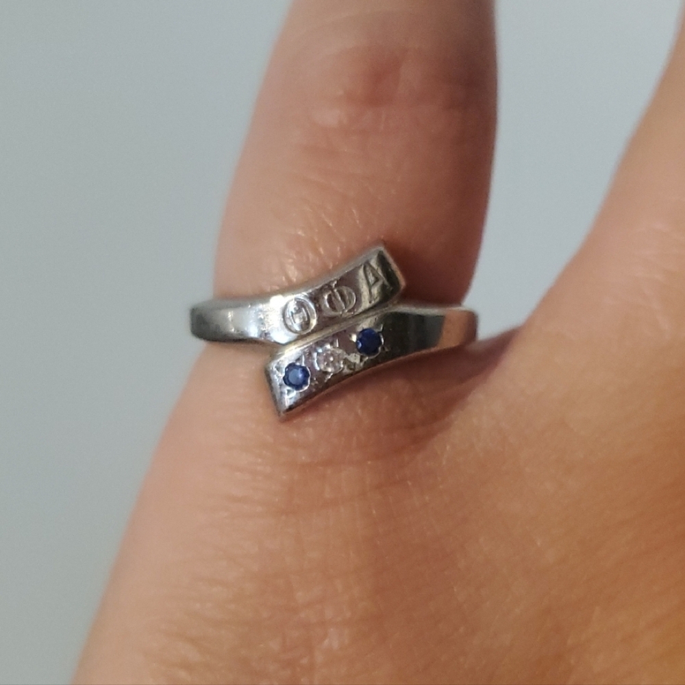 Theta Phi Alpha Sterling Silver Ring
